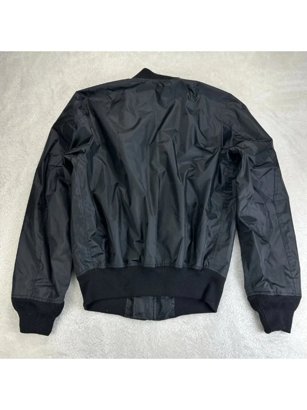 Amongst Others Flight Jacket Mens Large Bomber Black America Legacy